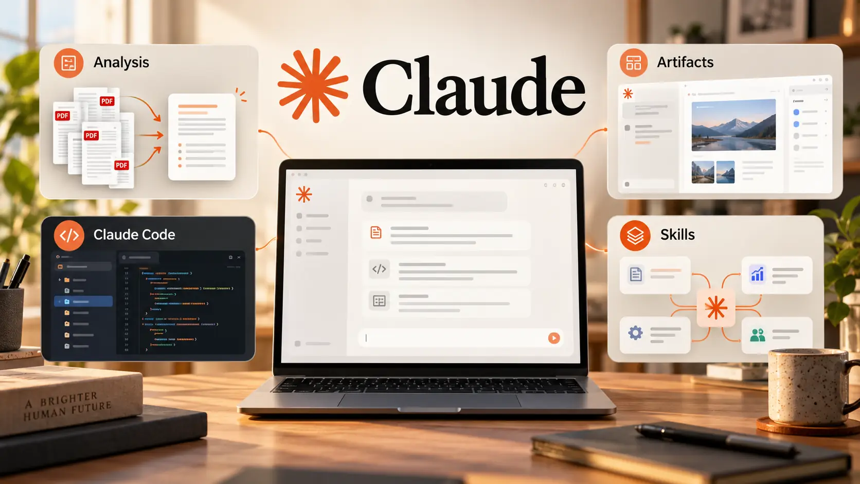 قابلیت‌های Claude شامل تحلیل اسناد، Artifacts، Skills و Claude Code