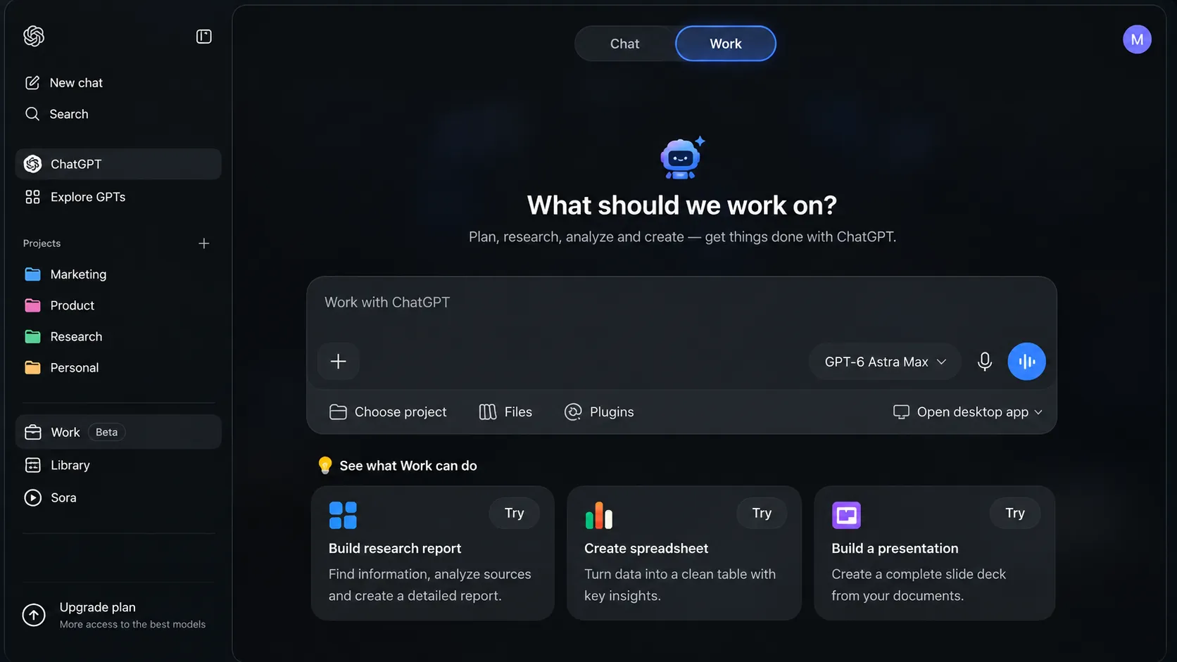 نحوه ورود به فضای Work در ChatGPT
